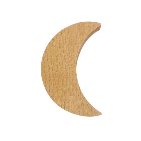 Wieszak/Uchwyt meblowy WOOD SKY MOON – drewniany – Gaia Decor