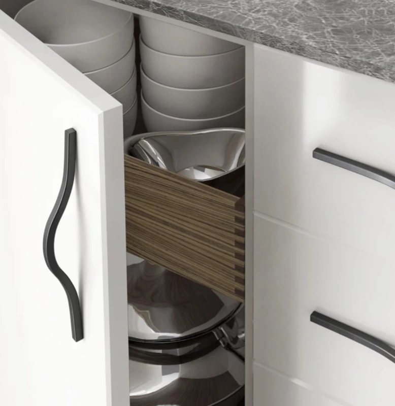 Gaia uchwyt meblowy czarny WAVE S – widok produktu