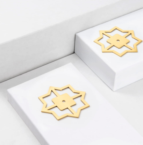 Dekor do uchwytu STAR DECOR – mosiężny – Gaia Decor