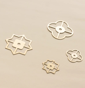 Dekor do uchwytu STAR DECOR – mosiężny – Gaia Decor detal