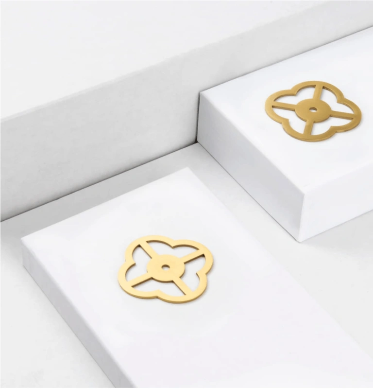 dekor do uchwytu four leaf decor złoty gold