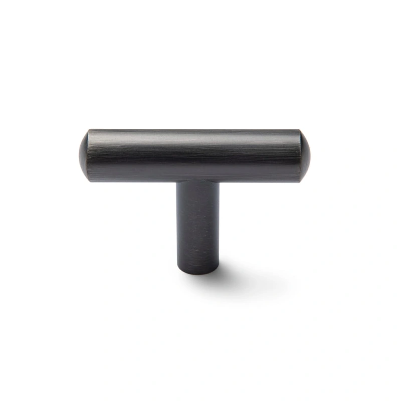 Uchwyt meblowy / wieszak T-BAR grafitowy – niklowany – Gaia Decor